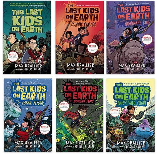  Picture of the covers of the first 6 Last Kids on Earth Books by Max Brallier